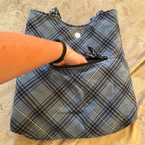 Vera Bradley blue deep night paisley tote approx 13x14 - Picture 8 of 9